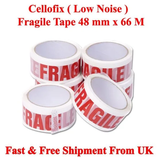 Fragile Low Noise Packaging Tape 48mm x 66m | Packaging Tapes Fragile Low Noise Packaging Tape 48mm x 66m — Packaging Tapes wholesale from Packaging Panda