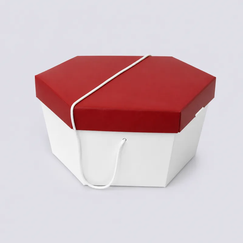 Red Lid and White Base Hat Boxes | Hat Boxes Red Lid and White Base Hat Boxes — Hat Boxes wholesale from Packaging Panda